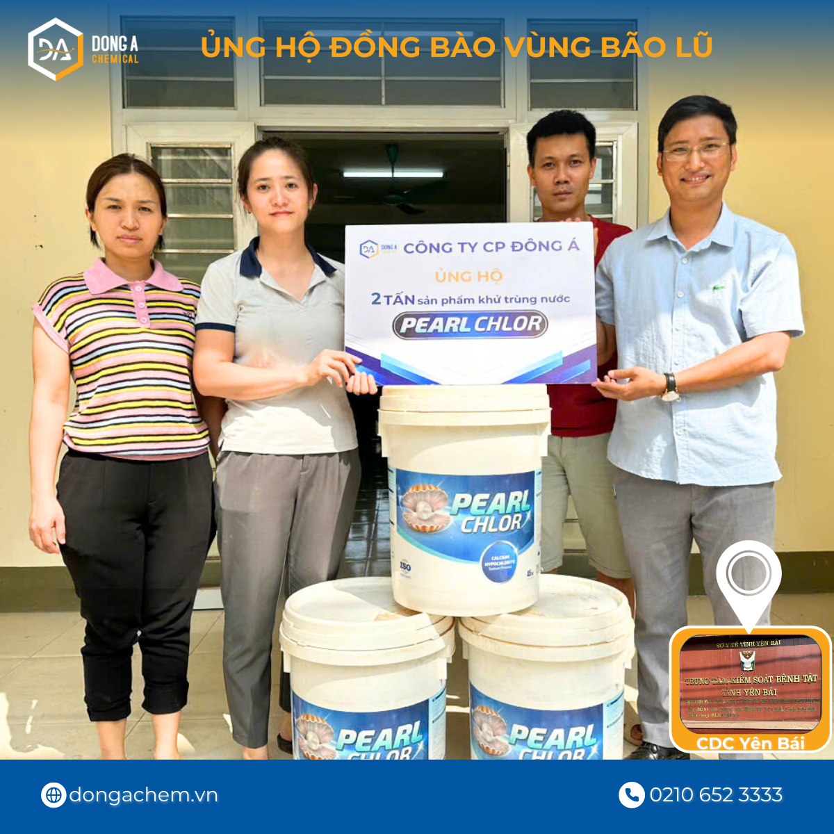 Đông Á ủng hộ tại CDC Yên Bái